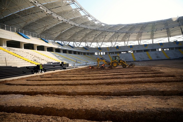 Sakaryaspor'un yeni stadında son durum