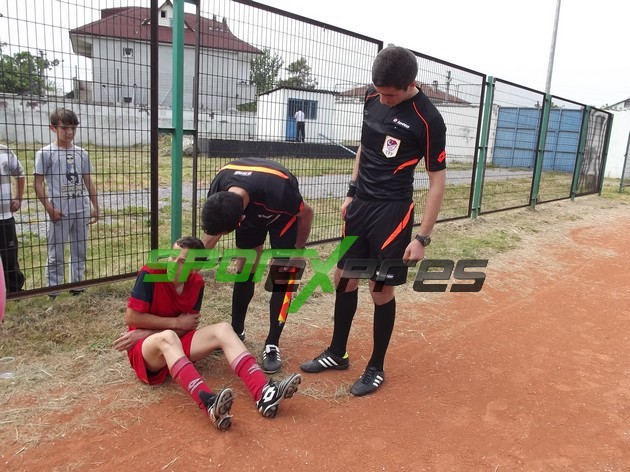 U16 Maçında Talihsiz Sakatlık
