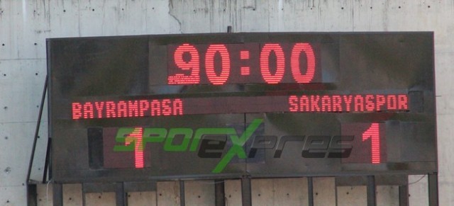Sakaryaspor-Bayrampaşaspor:1-1