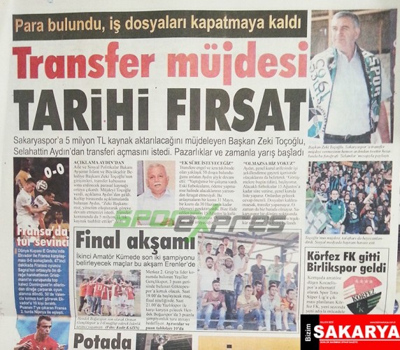 27 Haziran Sakarya Gazete Manşetleri