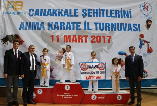 Çanakkale Şehitlerini Anma Karate Turnuvası sona erdi
