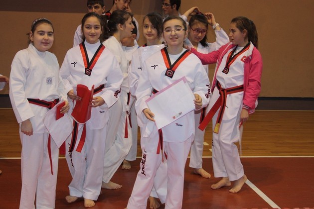 Taekwondo'da DAN sınavı yapıldı