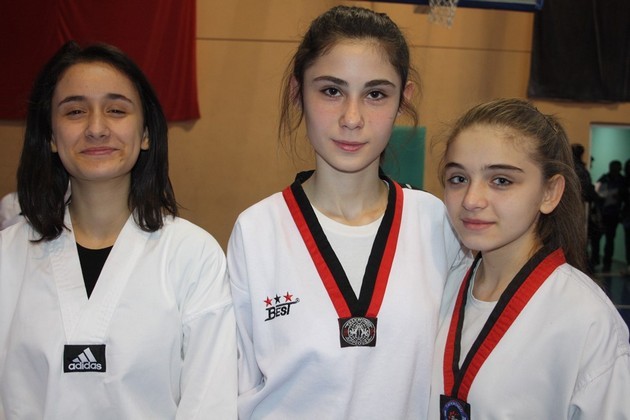 Taekwondo'da DAN sınavı yapıldı