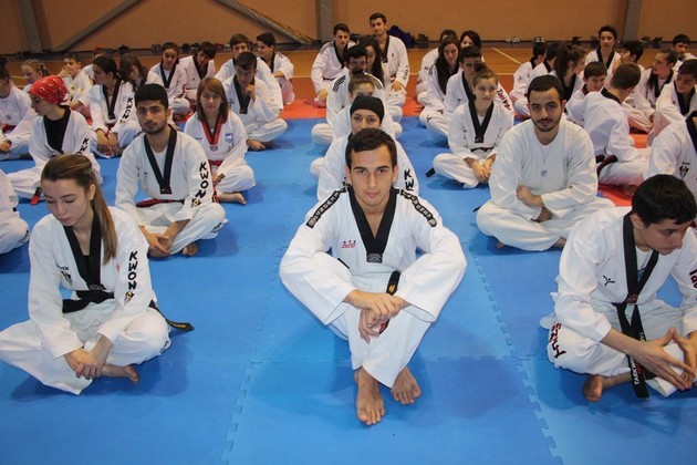 Taekwondo'da DAN sınavı yapıldı