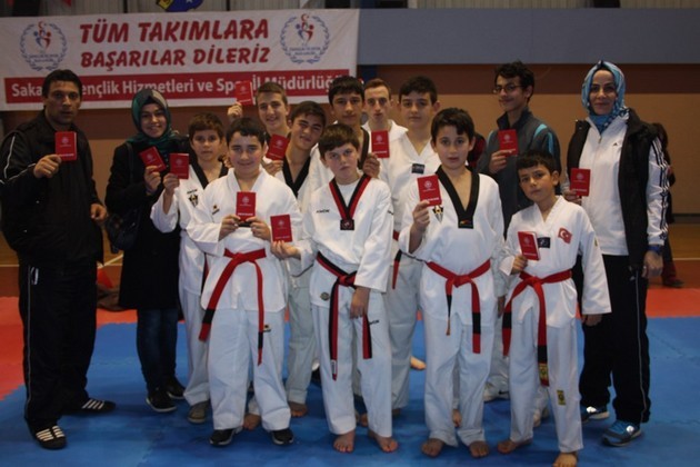 Taekwondo'da DAN sınavı yapıldı