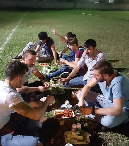 Geyvespor'da çiğ köfte ziyafeti