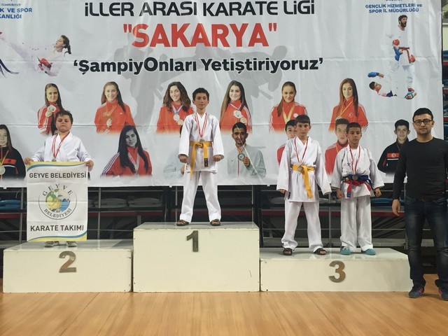 Geyve ilçesi Karate takımlarından 32 Madalya..