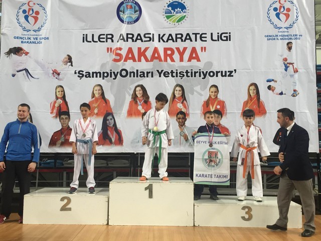 Geyve ilçesi Karate takımlarından 32 Madalya..