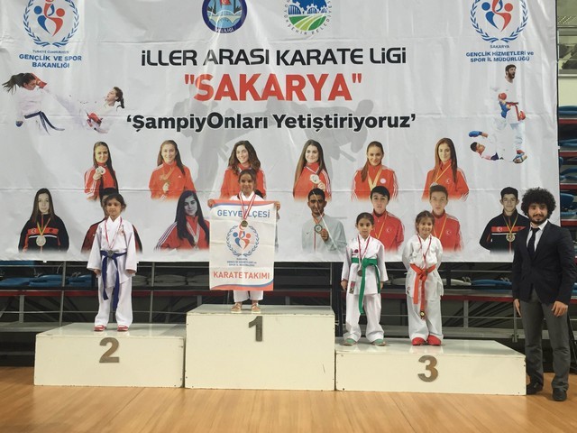 Geyve ilçesi Karate takımlarından 32 Madalya..