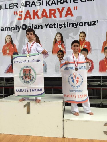 Geyve ilçesi Karate takımlarından 32 Madalya..