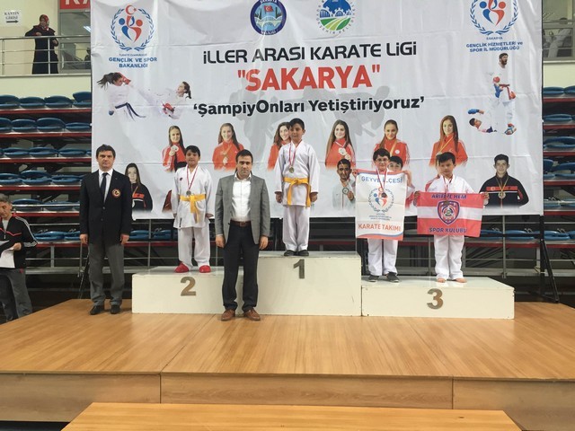 Geyve ilçesi Karate takımlarından 32 Madalya..