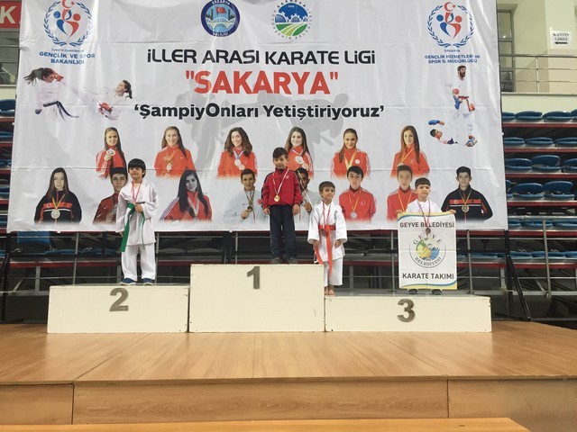 Geyve ilçesi Karate takımlarından 32 Madalya..