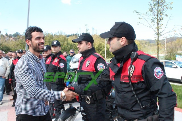 Kenan Sofuoğlu mehter takımı ile karşılandı