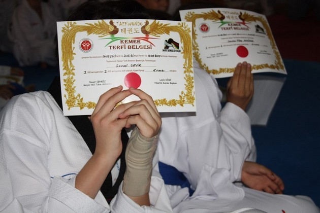 Taekwondo da kuşak zamanı