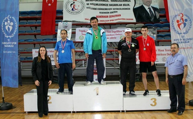 Bedensel Engelliler Masa Tenisi Turnuvası sona erdi