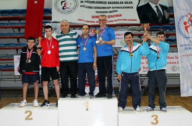 Bedensel Engelliler Masa Tenisi Turnuvası sona erdi