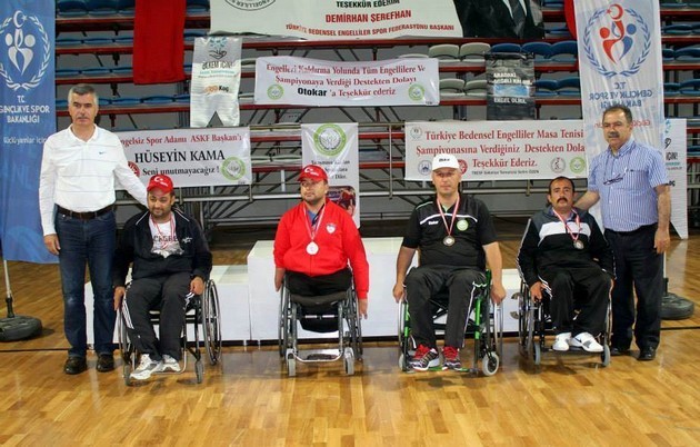 Bedensel Engelliler Masa Tenisi Turnuvası sona erdi