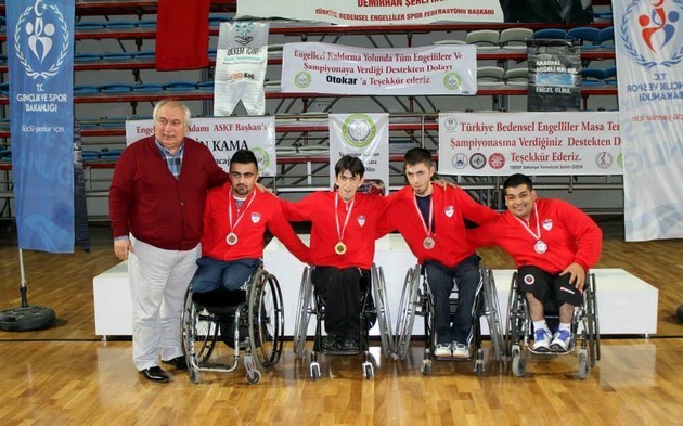 Bedensel Engelliler Masa Tenisi Turnuvası sona erdi