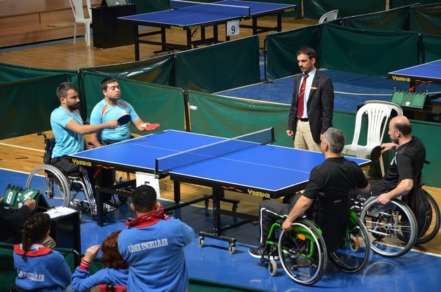 Bedensel engelliler tenis şampiyonası sona erdi