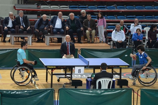 Bedensel engelliler tenis şampiyonası sona erdi