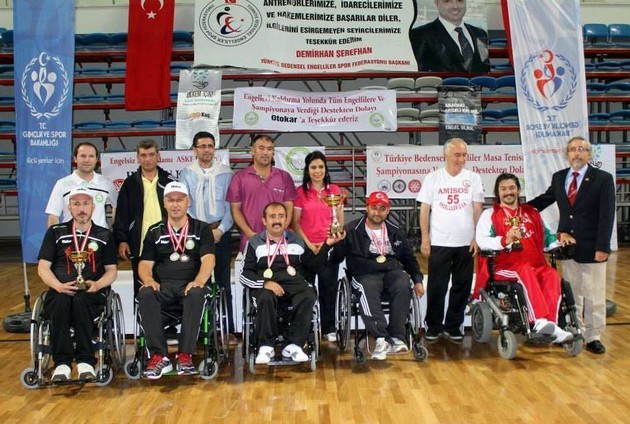 Bedensel Engelliler Masa Tenisi Turnuvası sona erdi