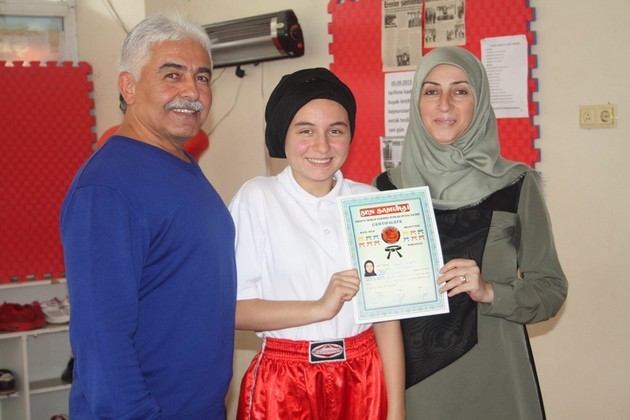 Kick  Boks'da terfi heyecanı yaşandı