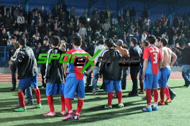 Hacıkışla-Söğütlü maçında olaylar çıktı