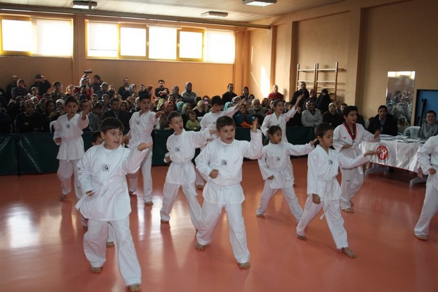 Taekwondo kuşak terfi zamanı