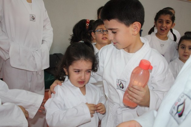 Taekwondo kuşak terfi zamanı