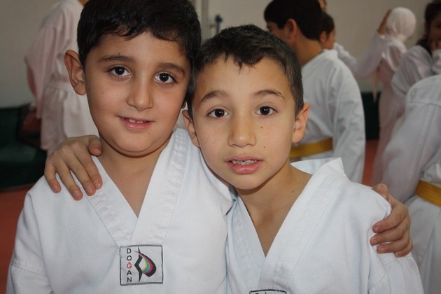 Taekwondo kuşak terfi zamanı
