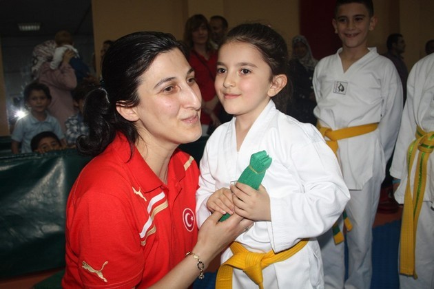 Sakaryalı Minik Taekwondocular terfi etti