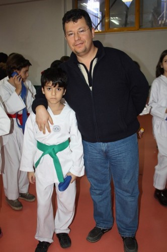 Taekwondo kuşak terfi zamanı