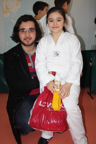 Taekwondo kuşak terfi zamanı
