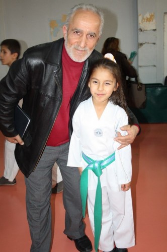 Taekwondo kuşak terfi zamanı