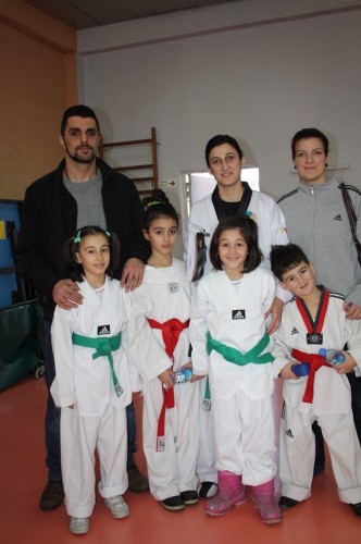 Taekwondo kuşak terfi zamanı