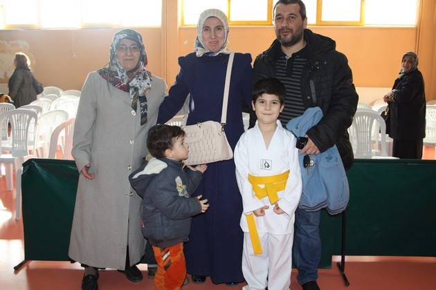 Taekwondo kuşak terfi zamanı