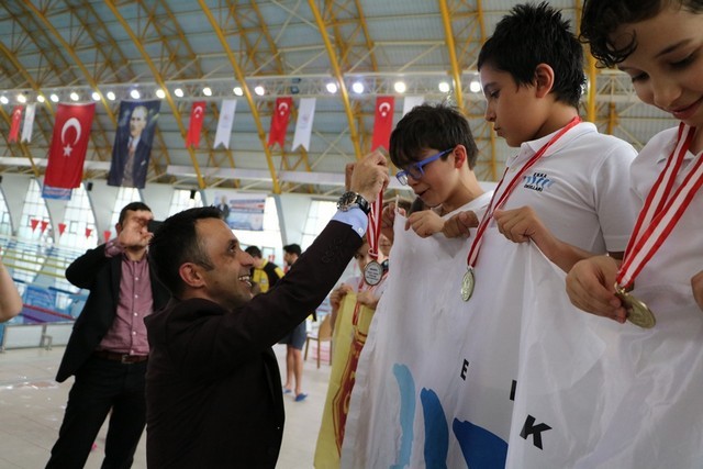 Minikler Yüzme İl Birinciliği sona erdi