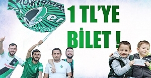 Sakaryaspor'da 1 TL'ye Bilet