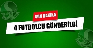 Sakaryaspor 4 futbolcuyu gönderdi