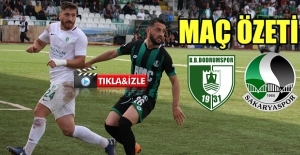 Bodrumspor- Sakaryaspor maç özeti