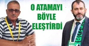 Nazım Aktürk, o atama için böyle yazdı