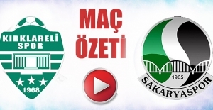 Kırklarelispor-Sakaryaspor  maç özeti