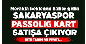 Passolig Sakaryaspor taraftar kartları satışa çıkıyor