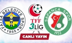 Fatsa  Belediyespor-Sapancaspor maçı canlı yayınlanacak