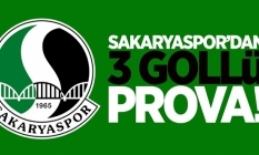 Sakaryaspor'dan gollü prova 3-0