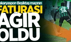 Beşiktaş maçının faturası ağır oldu