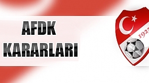 AFDK Bekirpaşaspor'a ceza kesti