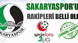 Sakaryaspor'un 2014-2015 sezonu rakipleri belli dolu
