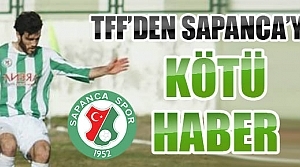 Sapancaspor'a AFDK'dan kötü haber