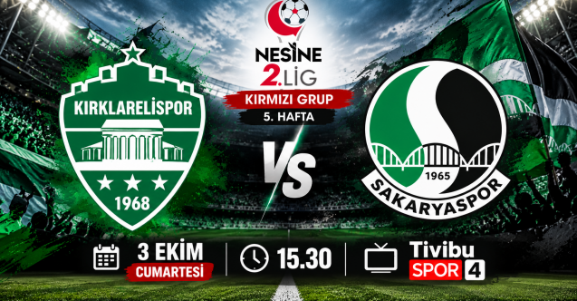 Kırklarelispor-Sakaryaspor maçı hangi kanalda? Sakaryaspor maçı canlı yayın